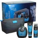 BREEZE MEN CONFEZIONE DEODORANTE 100ML + SCHIUMA DA BARBA 50ML + BALSAMO DOPOBARBA 50ML