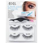 ARDELL CIGLIA DELUX PACK 2 PAIA 105 BLACK CON APPLICATORE E COLLA