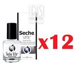 12PZ SECHE VITE DRY TOP COAT SIGILLANTE ASCIUGA PROTEGGE SMALTO UNGHIE 14 ML