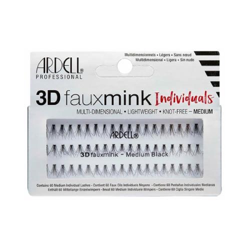 ARDELL CIGLIA 3D FAUX MINK INDIVIDUALS MEDIUM BLACK INDIVIDUALI MEDIE SENZA NODO