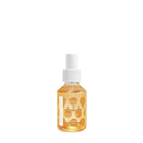 CONTEMPORA OLIO SOLARE GLOSSY PER CAPELLI SOLARE HAIR SUPERFOOD DOPOSOLE FILTRO UV ARGAN 100ML