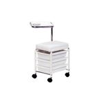 MELCAP CARRELLO MANICURE BIANCO 3 CASSETTI CON SEDUTA